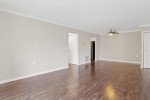 Dining Area, Quartz Countertops, Mini Blinds