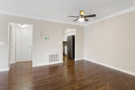 Dining Area, Quartz Countertops, Mini Blinds