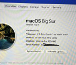 2015 MacBook Pro 15, i7 2.5g, dual graphics