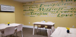 Cable hook-up, Study rooms, Community-wide Wi-Fi