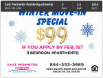 We have the perfect 2 bed 2.5 bath for you and your pets! Tour today!