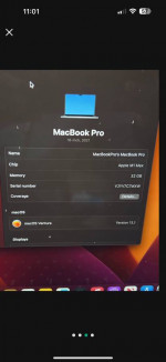 MacBook Pro 16 inch M1 Max chip with 32ram
