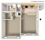 Let us show you the home of your dreams! Tour our 1 Bed, 1 bath!