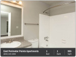 Beautiful 1 bedroom, 1 bathroom with gorgeous views! 555 Sq Ft!