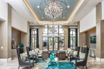 Stylish private cabanas, Spacious 9' ceilings