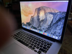 15”Apple MacBook Pro retina core i7, 8Gb ram, 256gb ssd $350