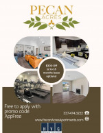 2 bed / 1.5 bath units!