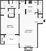 Exquisite courtyard, garden-style 1 BR apartment in College Park