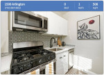 Studio floorplans available at 1500 Arlington