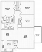 3 Bed, 2 Bath | With Balcony!