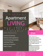 Newly renovated studio! $99 deposit!