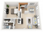 1 Bedroom- FREE Heat,Hot Water, Wifi,CableTV