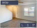 Relax in your new 1214 sq ft 3 bed / 2.5 bath!