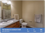 The Gardens at Jackson Creek – Your comfortable, quiet getaway! 1 bed, 1 bath