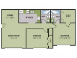 All you need and more: 2 BR, 2 BA in a vibrant community.