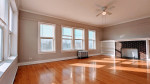 2bed/1bath + dining area, Metra and CTA Brown, gym & store, short term