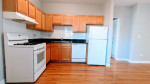 2bed/1bath + dining area, Metra and CTA Brown, gym & store, short term