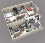 2 bedroom with Private Yard!!!
