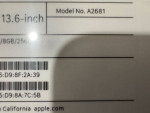 Brand New Sealed in box 13-inch MacBook Air M2 chip 8-core CPU and 8-c