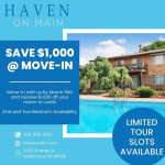 $1000 off move-in costs! Immediate move-ins Available