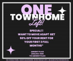 ONE TOWNHOME LEFT!