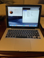 Apple Solid Aluminum DVD MacBook Pro 2012 13” 8GB 500GB MacOS 10.14.6