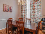 Moving into the kitchen you will find white cabinets, LVT flooring.
