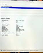  MacBook Pro 2019 15” 2.3Ghz i9 16GB RAM 500GB SSD Radeon Pro 560X 4G