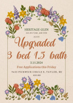 Upgraded Three Bed Townhome Coming This March!!