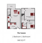 Available Now! Upgraded 2x1 Townhome with Attached Garage! Only $1279!