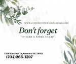 2 Bedrooms Townhomes available