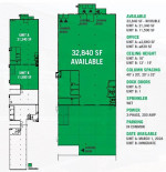 32,840 SF Warehouse w/loading docks for lease