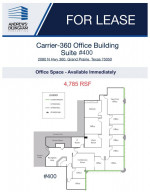 Grand Prairie office suite for lease #400|$19.50 RSF | Full Service