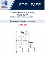 Grand Prairie office suite for lease #340|$19.50 RSF | Full Service