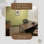 Medium Sized Private Office Available Now! Call or Text Today!