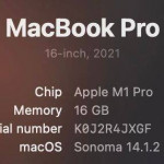 MacBook Pro 16-inch M1 Pro - 16GB / 1TB