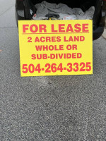 1 - 2 acres of private outdoor space for lease in New Orleans