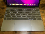 Space Gray Macbook Pro 12in 1.1GHz Dual-Core Intel 8GB Ram 250GB HD