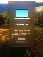 2018 Macbook Pro 15" with 32GB RAM, 512GB SSD, and i7 2.2GHz