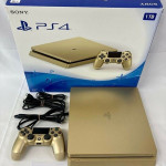 Original slim gold PS4 with 10 games included