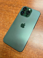 Unlocked iPhone 13 Pro Max (256 GB) green. Comes with retail box and charger.