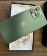 Unlocked iPhone 13 Pro Max (256 GB) green. Comes with retail box and charger.