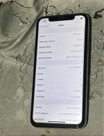 Apple iPhone X 64GB Silver Excellent Condition Unlocked iOS 13.4
