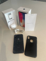 Iphone X with accessories
