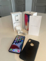 Iphone X with accessories