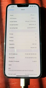 Apple IPhone 13 Pro Max 128GB + Unlocked