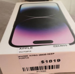 IPhone 14 Pro max. UNLOCKED 256gbs