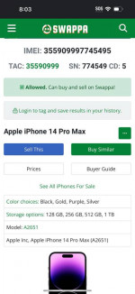 Iphone 14  pro max 128g