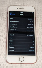Very Nice APPLE  iPhone 6S 64GB UNLOCKED - NEWBATTERY-