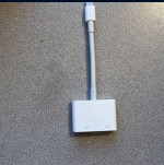 Apple - Lightning Digital A/V Adapter - White  Display media from your Apple dev